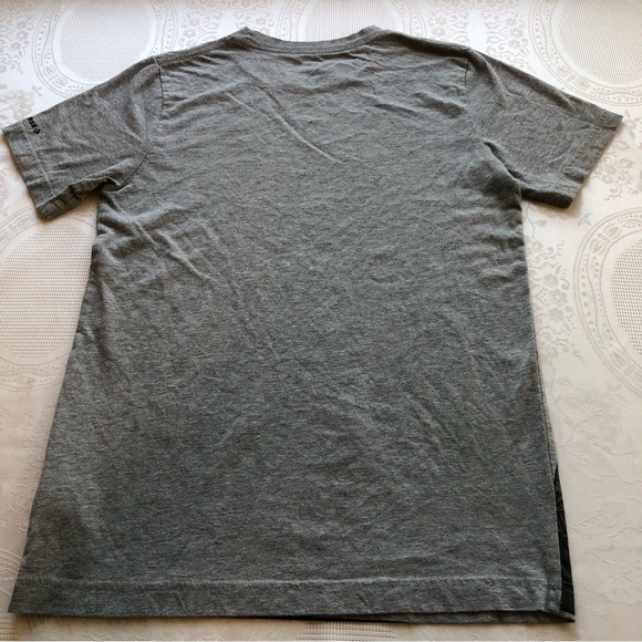 Converse Gray T-Shirt Logo Graphics Boys Size L Short Sleeves Casual-Fit Top - Picture 13 of 15